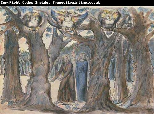 William Blake The Harpies and the Suicides